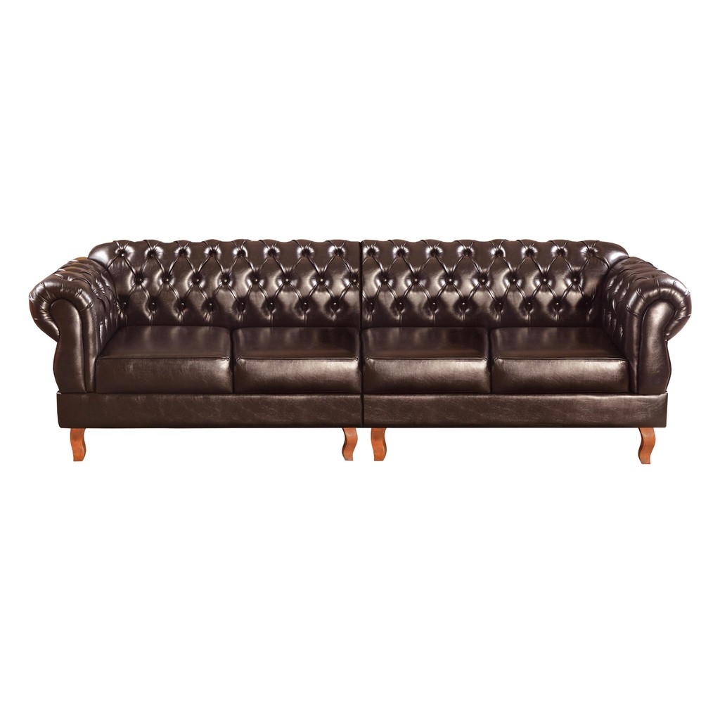 Sofá Duquesa Chesterfield 4 Lugares Decoração Sala Recepção