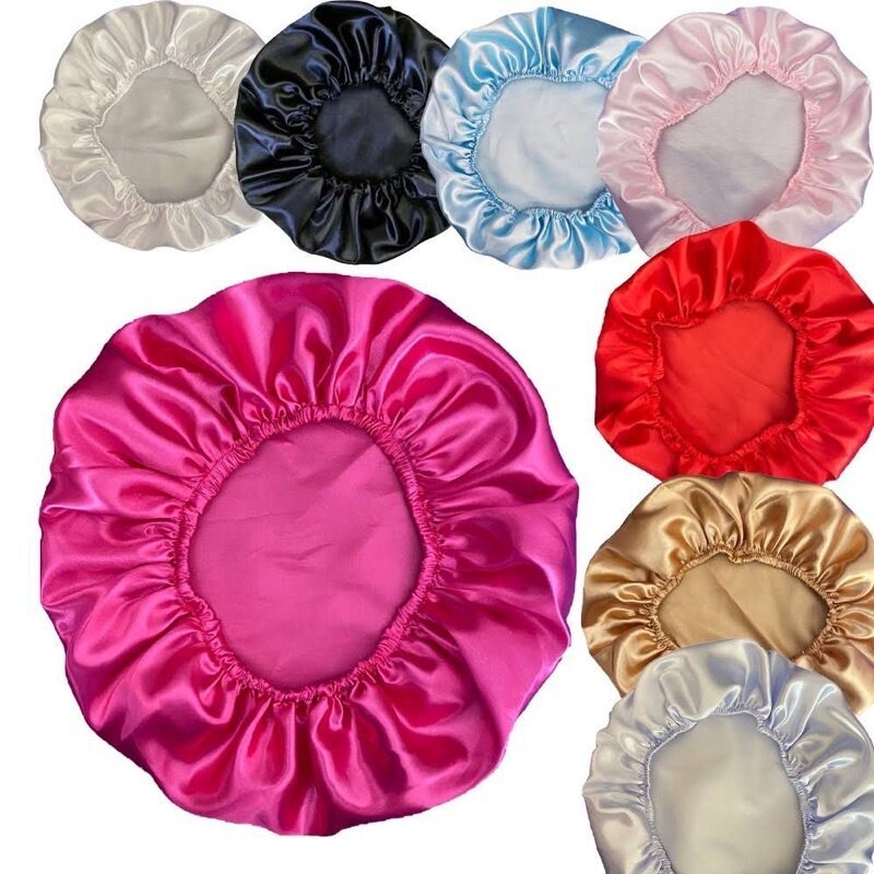 Touca Toca de Cetim Seda Antifrizz Anti Frizz Para Cabelos Cacheados e Todos os Tipos de Cabelos Ideal Para Dormir