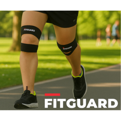 FITGUARD Cinta Dupla Patela Joelho Suporte 2 Pçs Esportes Correndo Basquete Ginásio Protetor De Para Homens