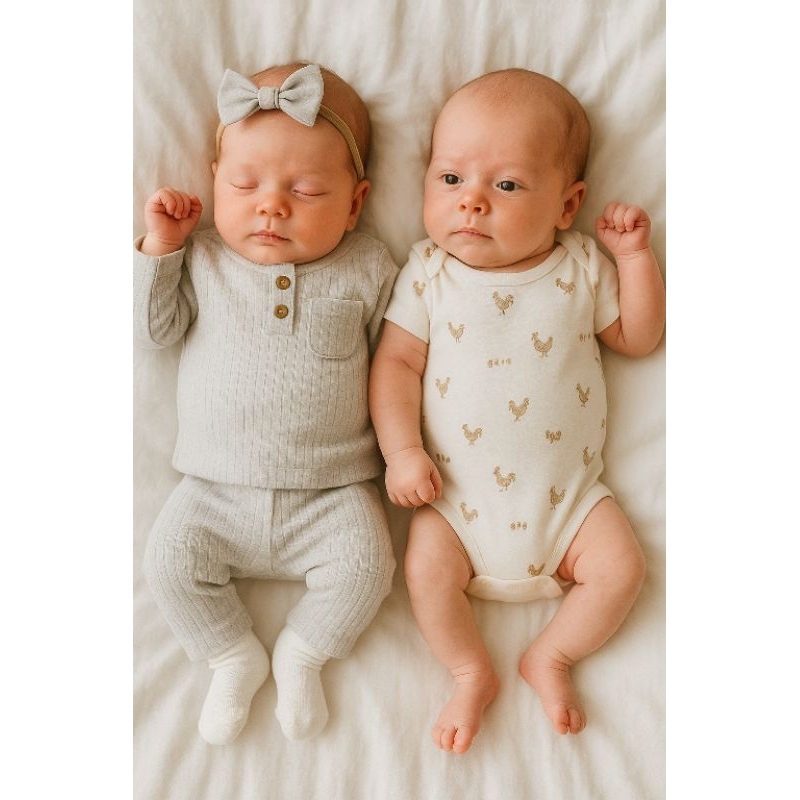 Conjunto Unissex Carter  Child of Mine Baby 3 Peças – Estampado