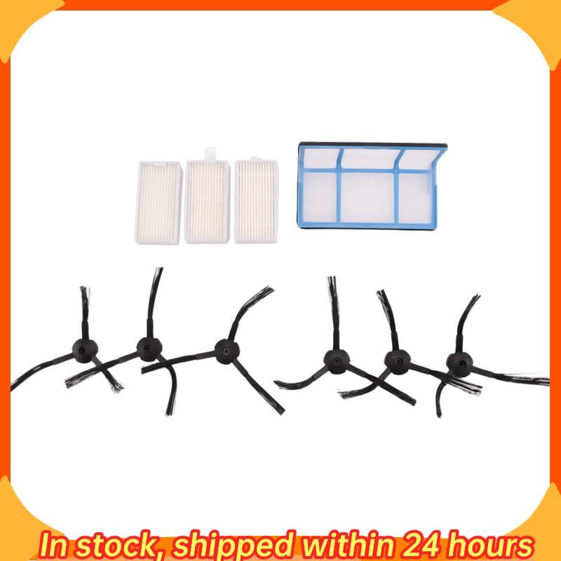 [hobbes1] Substituição Para Aspirador De Pó Robô V3 V3S V5 V5S V5S Pro , 1x Filtro Primário + 3 Filtros + 6x Escovas Lat
