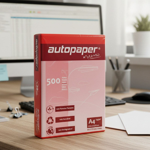 Kit 5/8/10un Papel A4 Sulfite 500 Folhas FSC Escritório Cópias ADB Supply 5000 Folhas