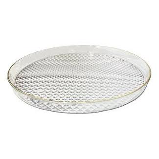 Bandeja Luxo Cristal Decorativa Para Decorar Mesa Cozinha Quarto Acrílica