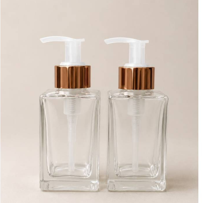 Saboneteira De Vidro Pump Porta Sabonete Liquido Ou Álcool Gel - 1 unidade