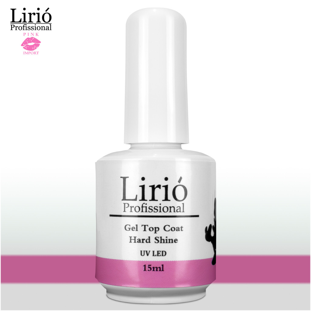 Top Coat Selante Lirió Rosa em gel para unhas de Porcelana Acrigel Fibra de Vidro Finalizador Unhas