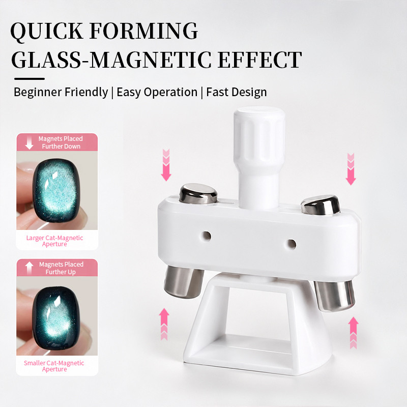 Ferramenta Magnética Automática De Contas De Vidro Para Gatos 360 ° Suporte Giratório Magnético Forte Esmalte Em Gel Man