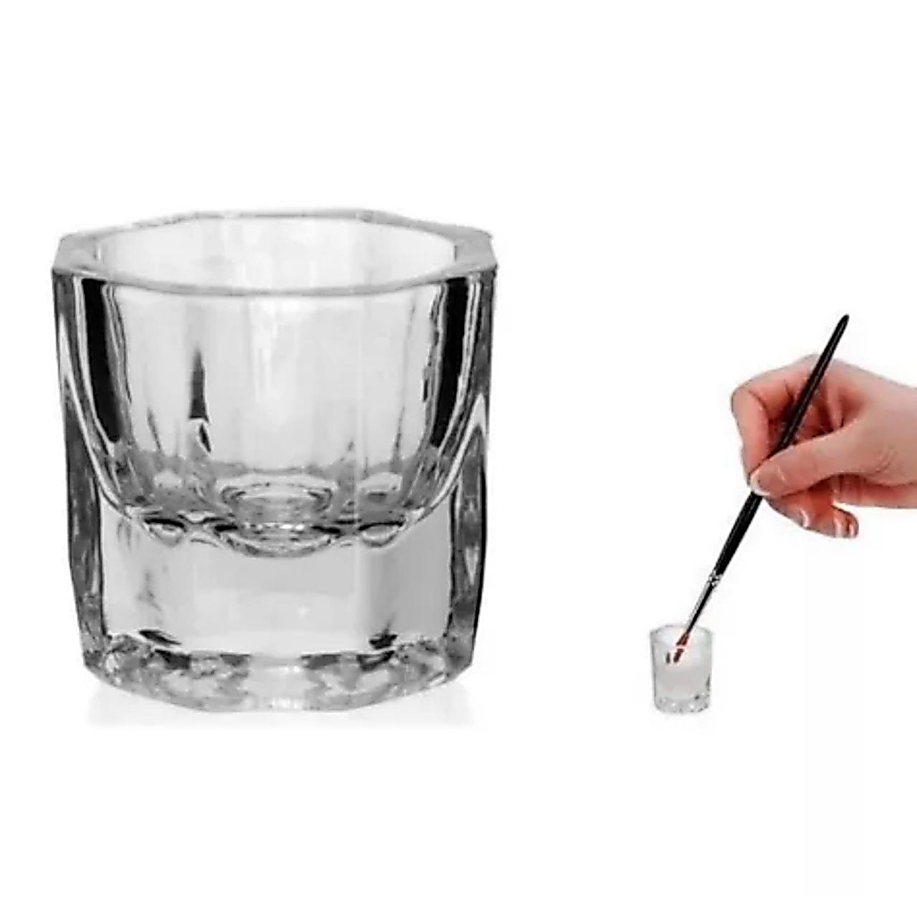 Copo Dappen Vidro Copinho para Gel Acrigel Henna