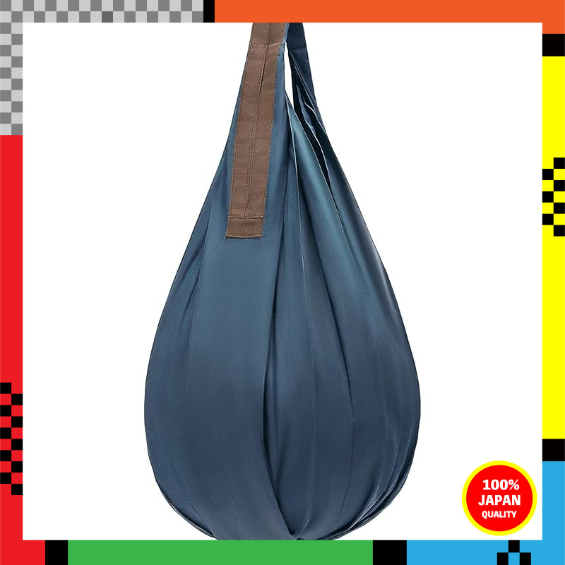 MARNA Shupatto Compact Bag Drop Navy Foldable Vertical Reusable Eco Shopping Bag Durable S460NV