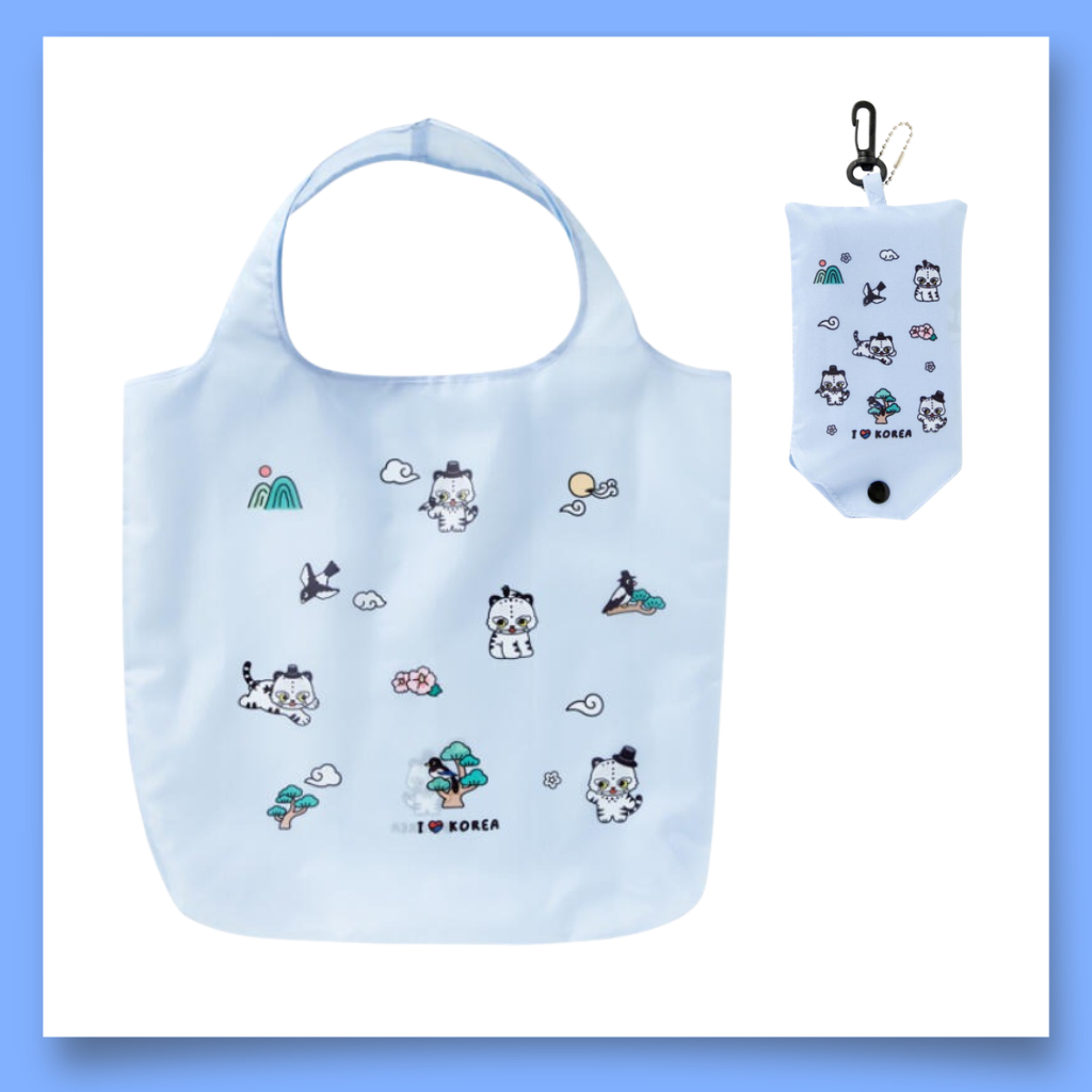 ARTBOX I Love Korea Market Bag Dobrável Eco Shopping Lembrança Coreana Presente De Viagem