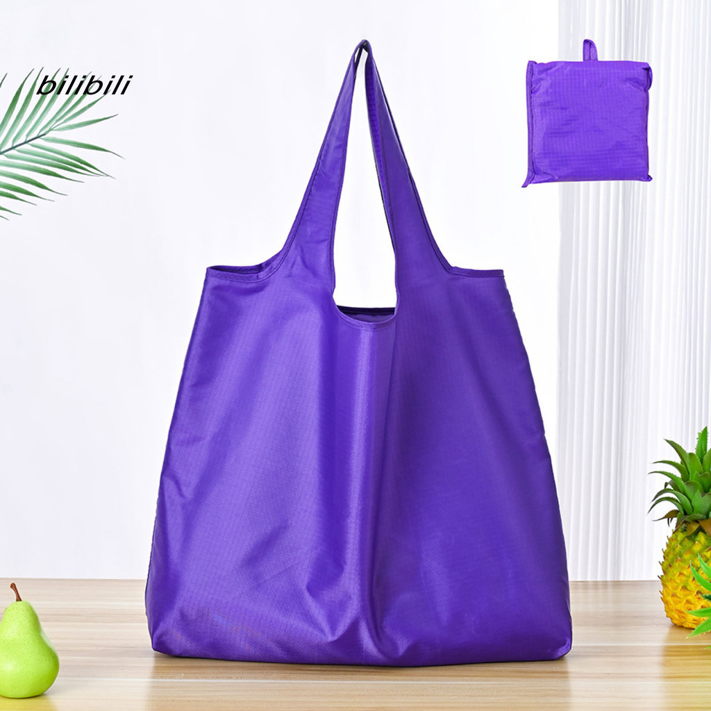 Sustainable Shopping Tote Reusable Grocery Bags Foldable Bag with Carrying Pouch – Portable Washable for Travel Beach