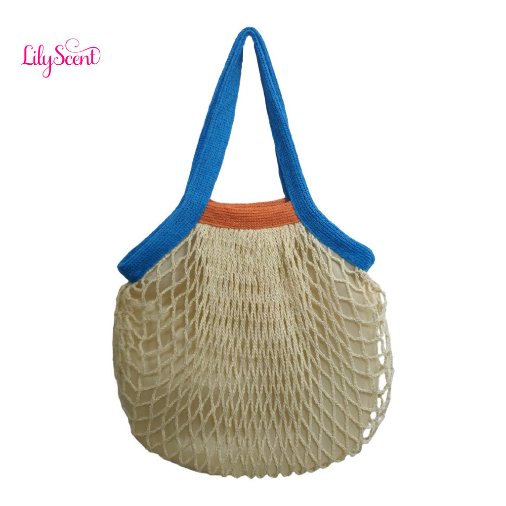 Foldable Grocery Bag Mini Beach Tote Reusable Lightweight Portable with Pouch – Washable Collapsible for Shopping Trav