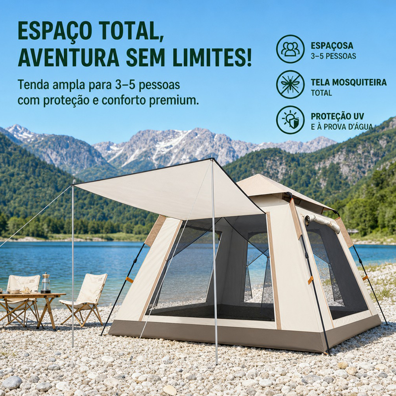 Cobertura de tela para camping ao ar livre, que não obstrui a visão externa e protege contra insetosadequado para piquen