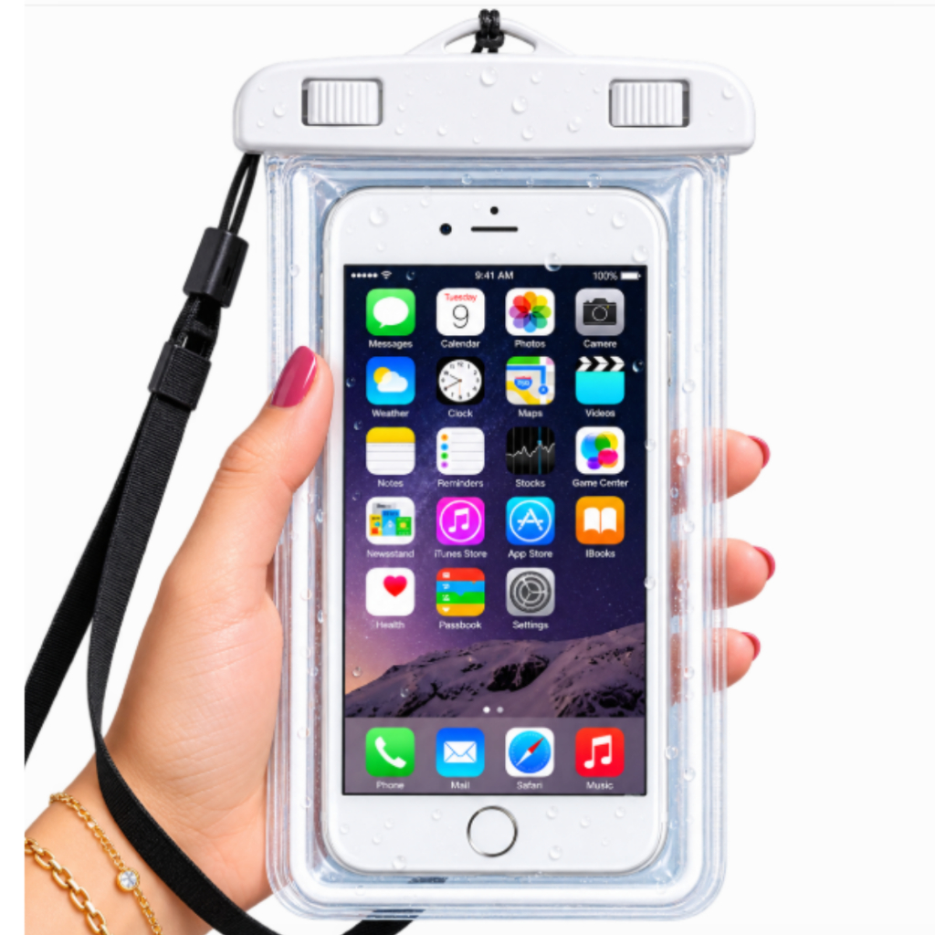 2/5/10 Pcs Capa para Celular Impermeável Protege contra Água areia Poeira Compatível com Tela Touch