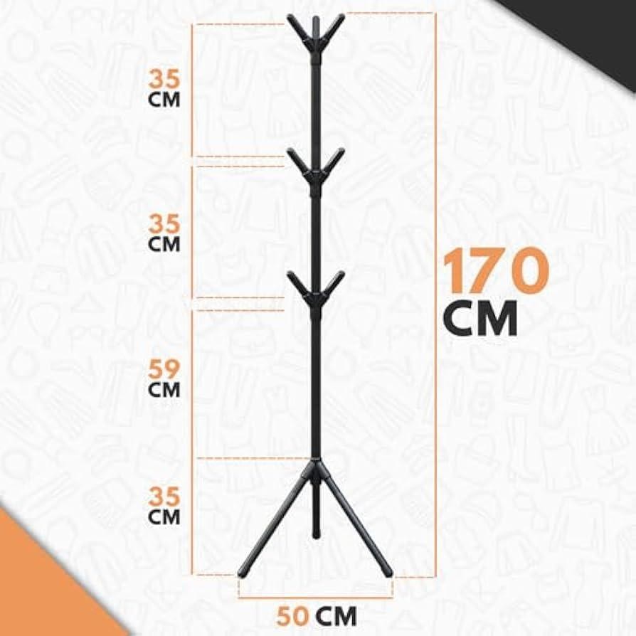 Cabideiro de Metal 170x50cm Sortido Top House