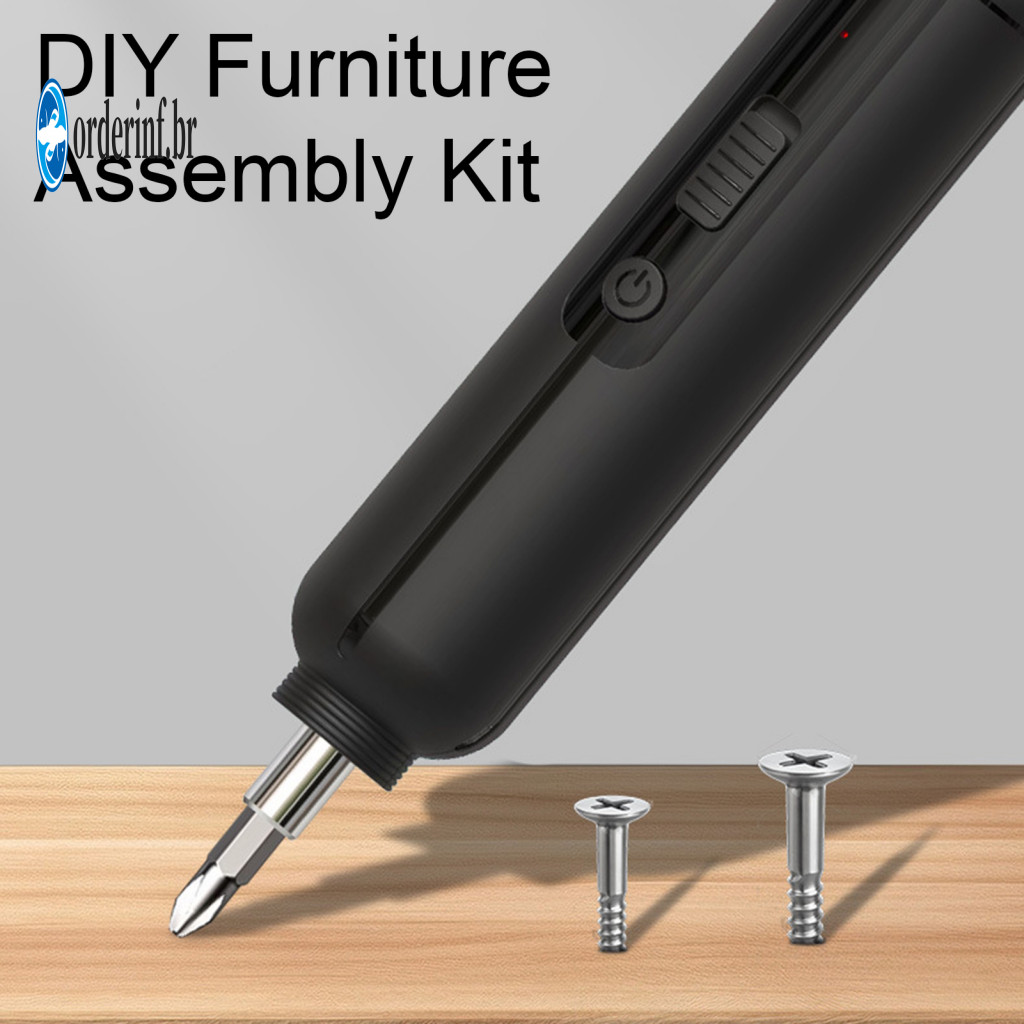 Wall Drilling and Painting Hanging Tool Cordless Power Drill Driver Electric Screwdriver with 5 Bits Rechargeable Lithiu