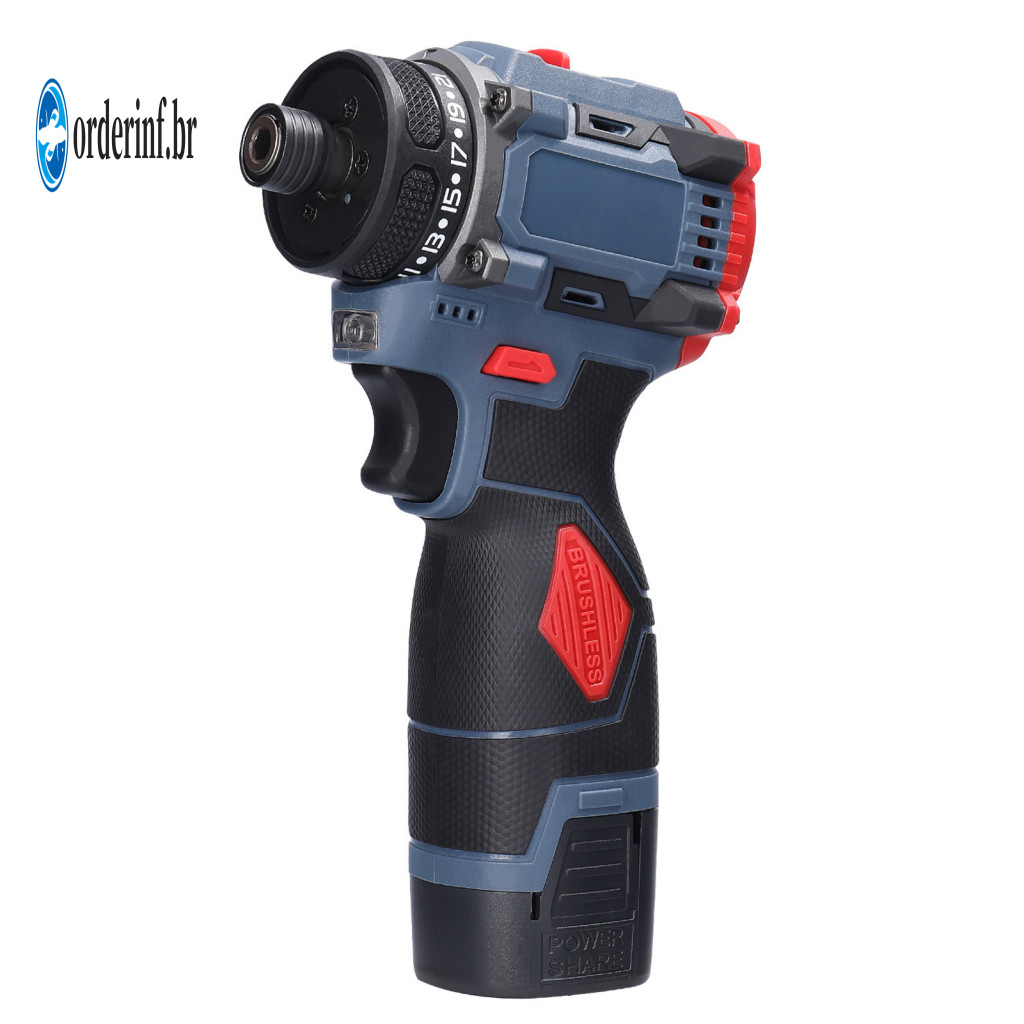 Cordless Power Drill Ergonomic for Furniture Assembly 16.8v Electric 45nm Torque Driver with Grip Portable for Home for