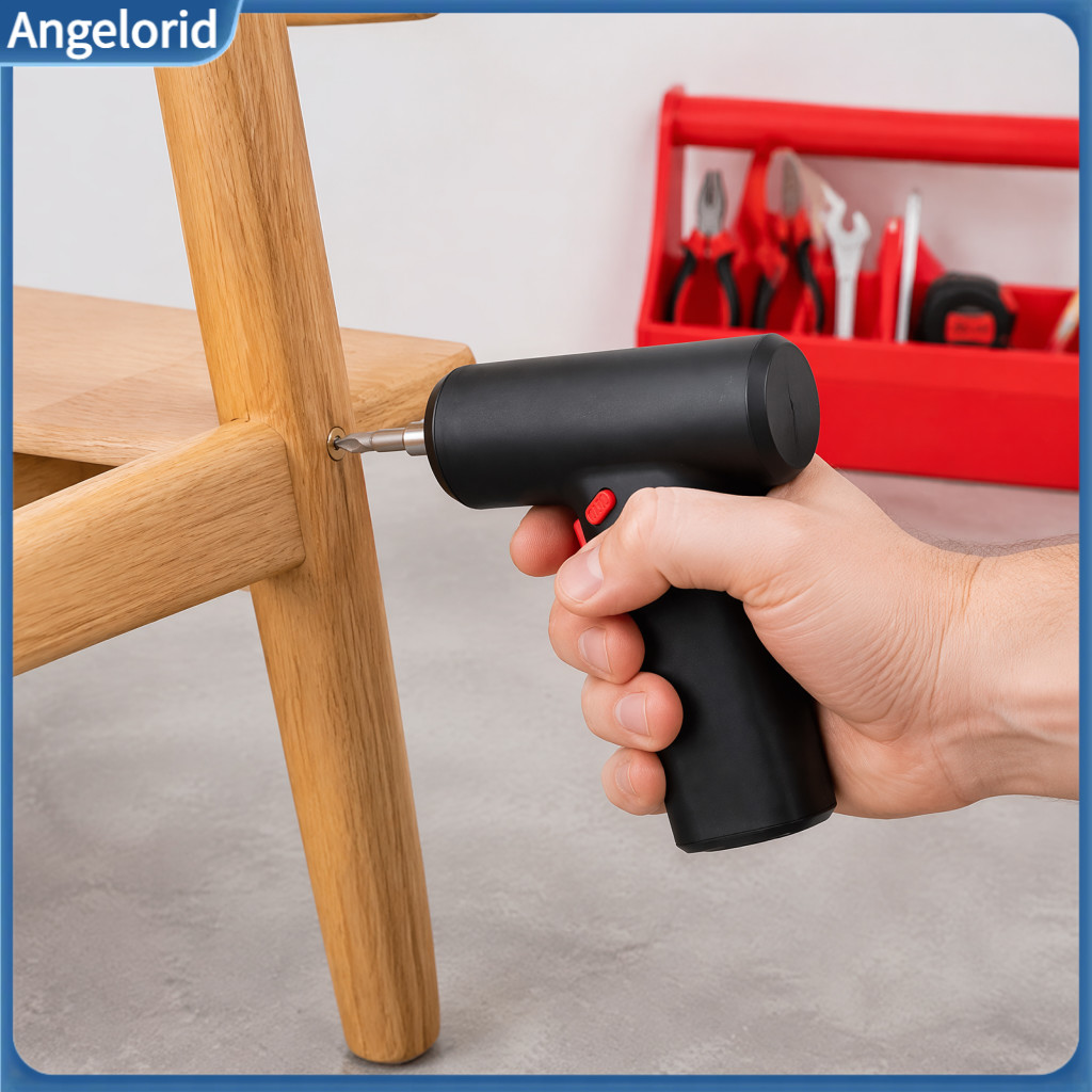 Cordless Power Driver Furniture Assembly Kit 3.6v Electric Screwdriver Set with Usb Rechargeable Battery Ergonomic Gun-s