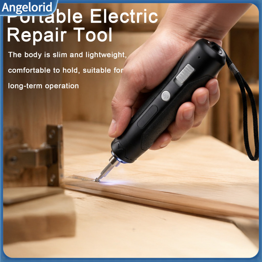 Precision Cordless Power Screwdriver Electric Rechargeable Mini Tool with Adjustable Torque Forward/reverse for Home