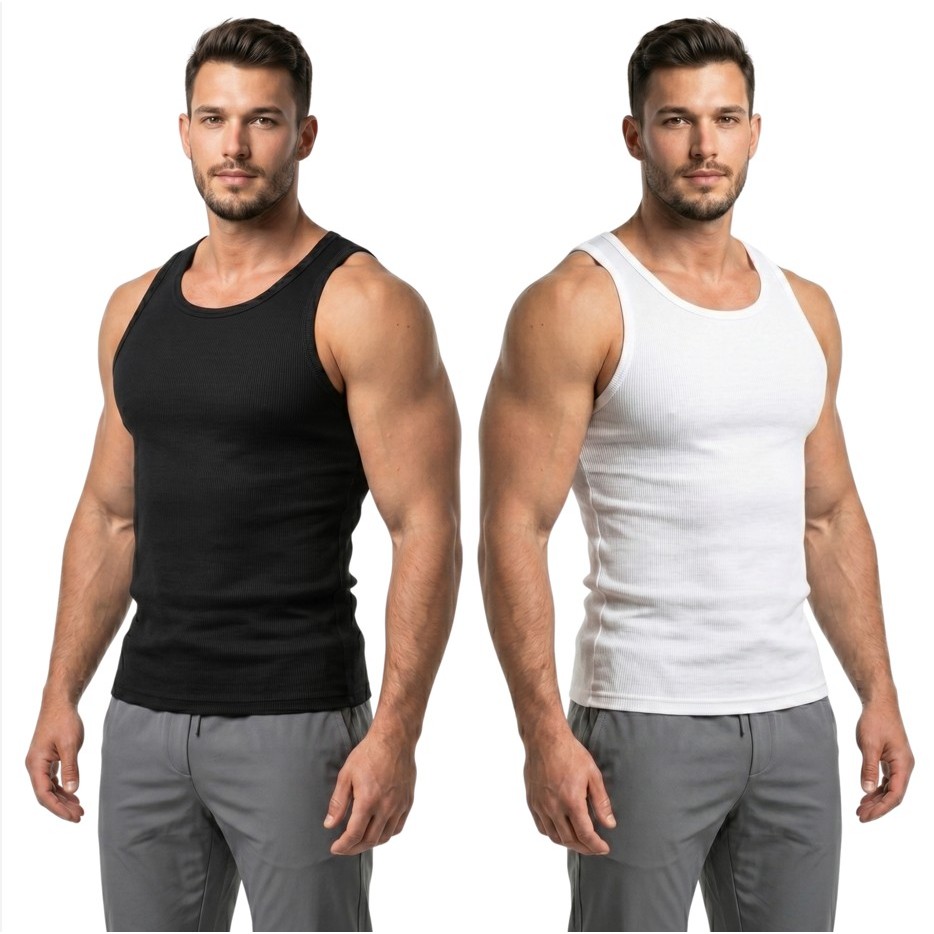 Regata Canelada Americana Masculina Slim Fit Premium Academia Casual