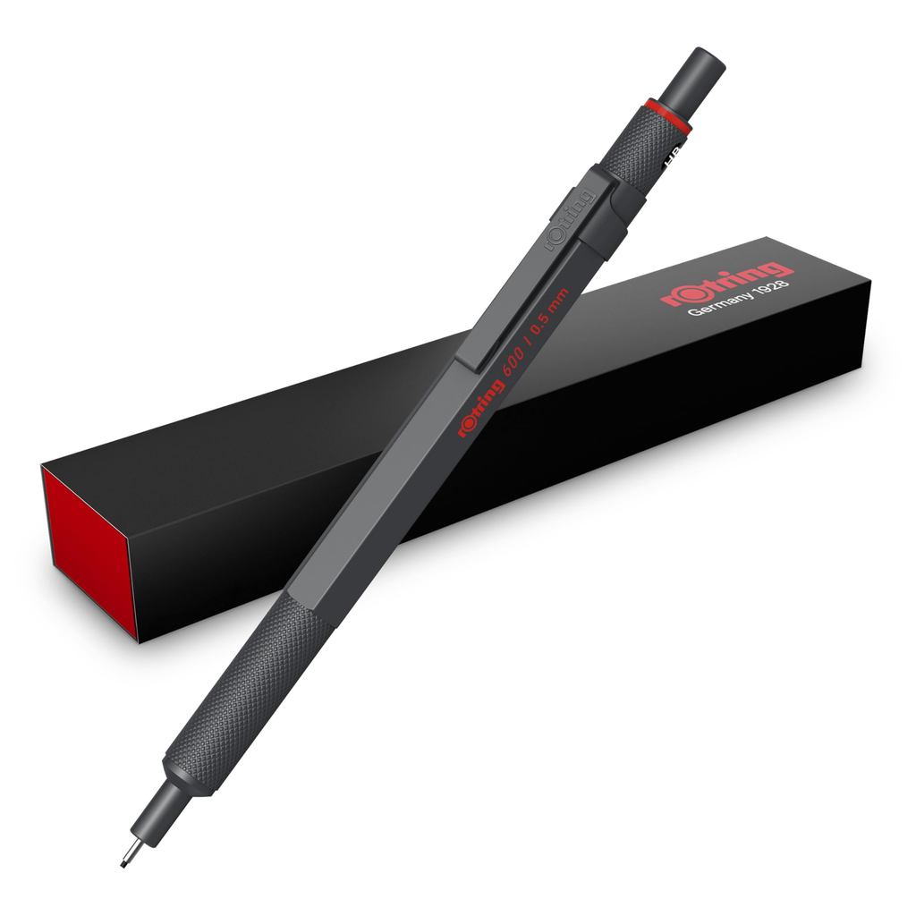 rOtring Mechanical Pencil 600 Dark Stone 0.5mm with Gift Box 2204409