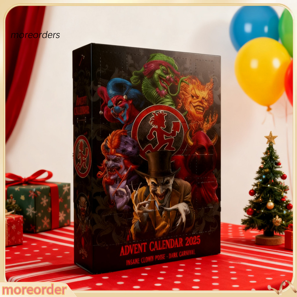 2025 Clowns Advent Calendar Box Acrylic Pendant Dark Carnival Christmas Tree Decoration Countdown Holiday Decor – Uniq