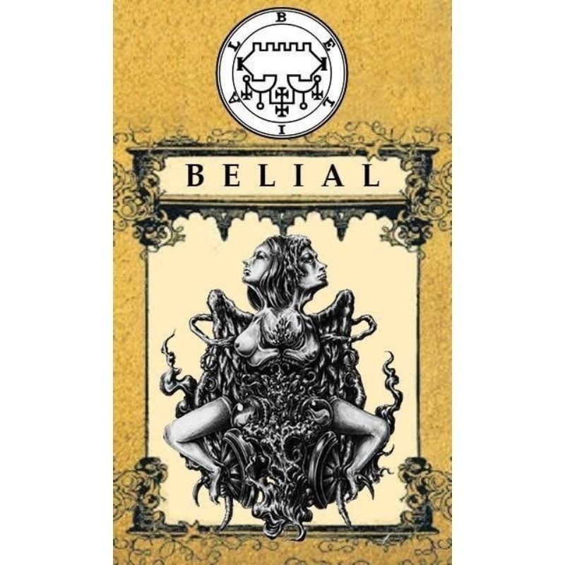 Quadro Demon Belial Goetia Placa Decorativa MDF tamanho A4 28x20 Envio Imediato