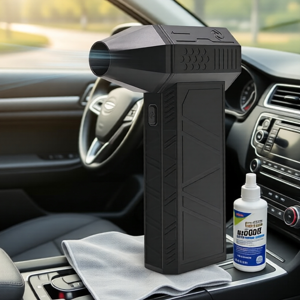 Ventilador Turbo Jet 4 Velocidades 130k RPM Recarregável | Sem Fio 18650 Li-ion USB-C Limpador de Ar