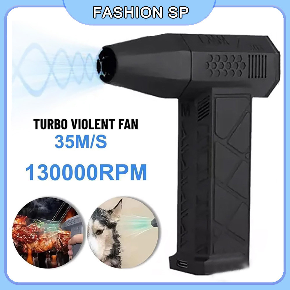 Secador De Cabelo Jato De Alta Velocidade Mini Turbo Ventilador 130000RPM 200w