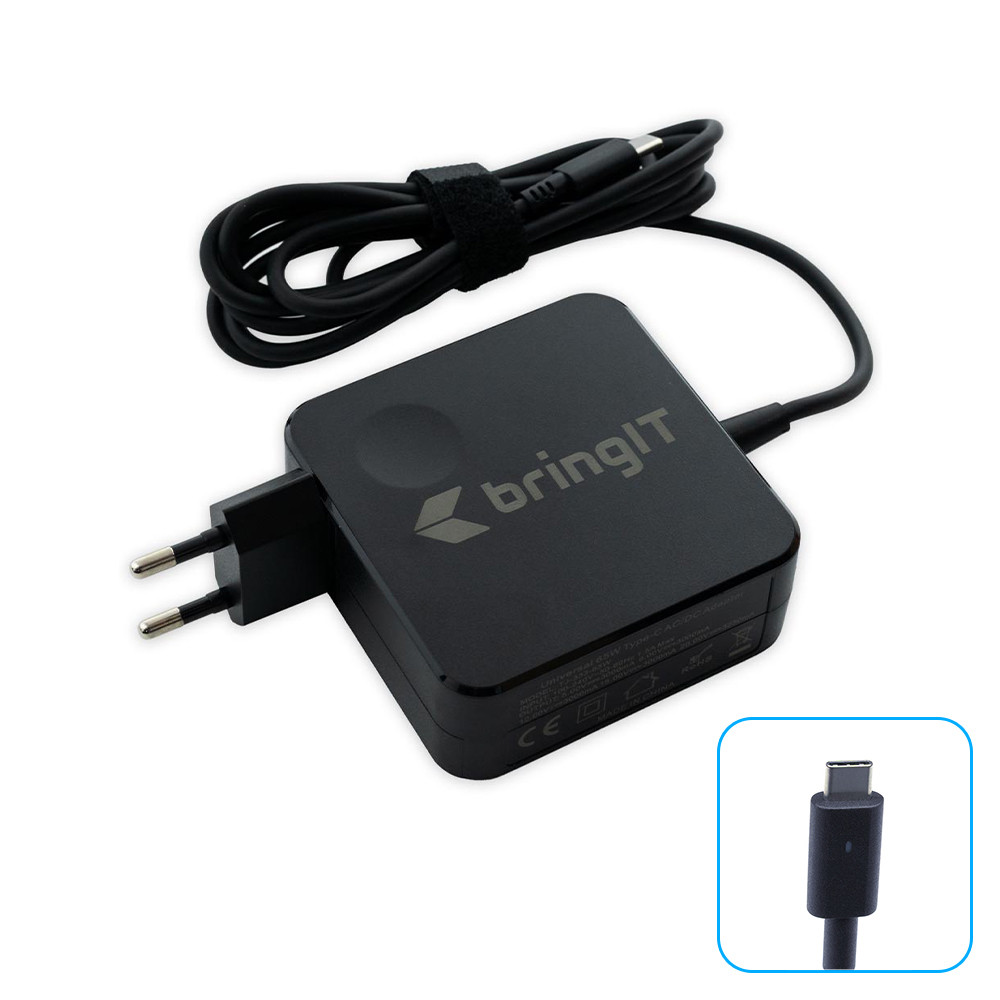 Fonte Tecnologia GaN para Notebook Lenovo Thinkpad X1 Carbon 20HQ 65W USB-C