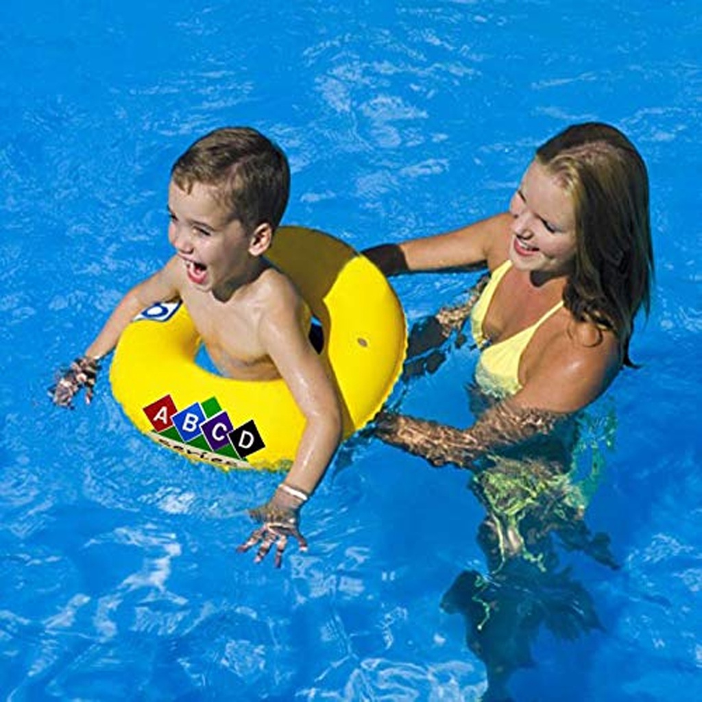 Boia Swim Ring Inflável Infantil Circular Cintura 60cm Verão Praia Festa Piscina