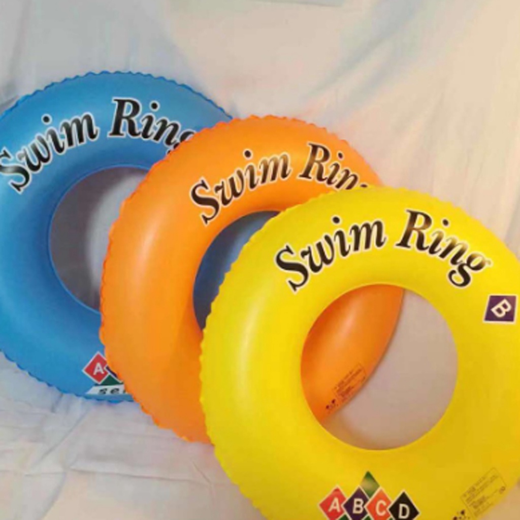 Boia Swim Ring Inflável Infantil Circular Cintura 60cm Verão Praia Festa Piscina