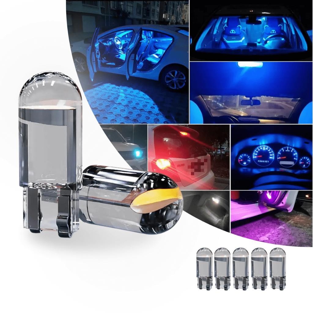 10PCS 20PCS 30PCS  w5w led t10 Luz De Carro Com Vidro 6000k Placa Cúpula De Leitura drl Estilo 12v