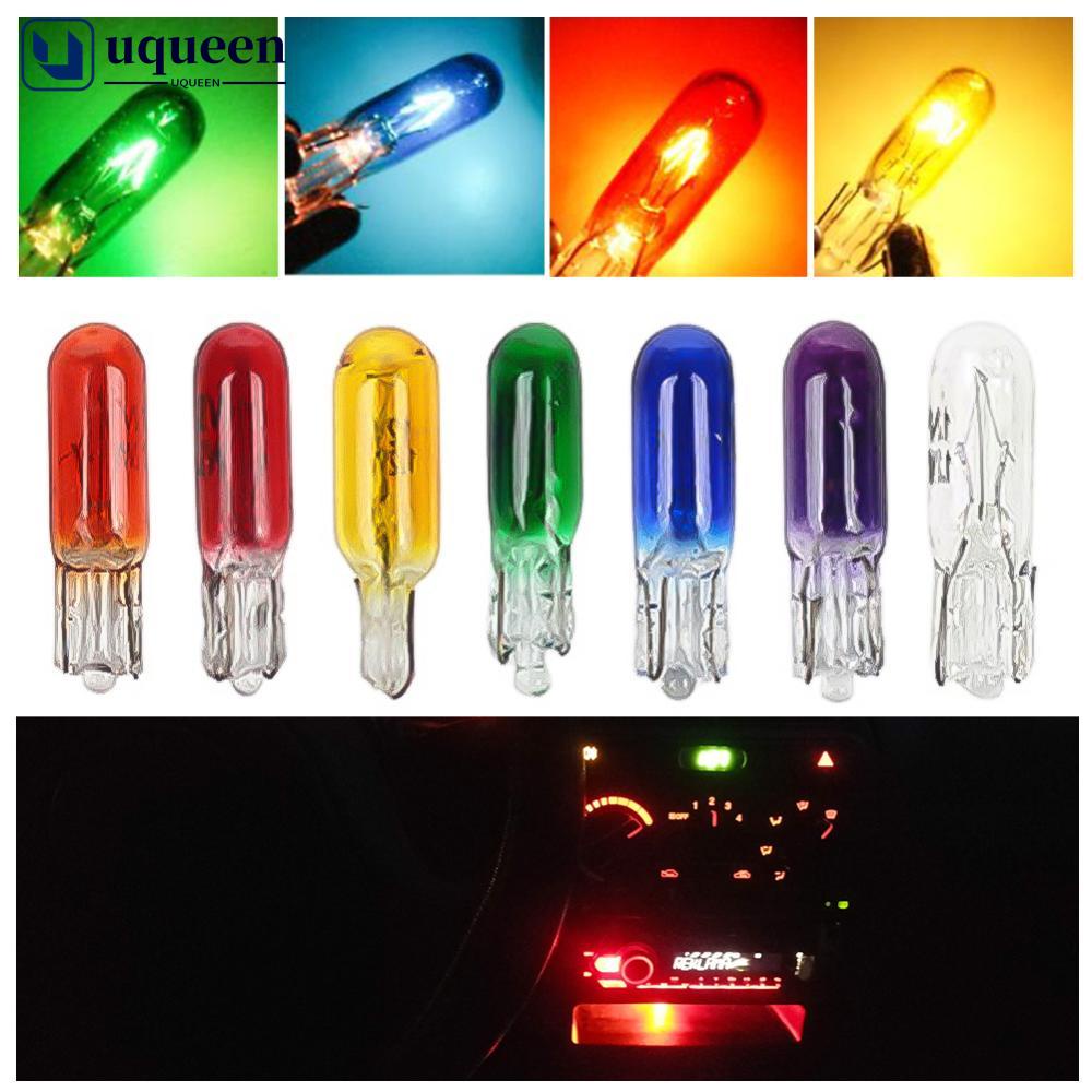 UQUEEN 10Pcs W2W T5 12V 1.2W Lâmpada Halógena Para Carro Painel De Instrumentos T5 Interior K4T2