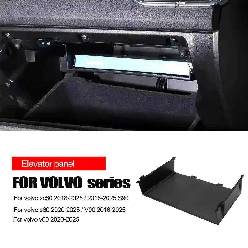 Para Volvo Box Partição S60 V60 XC60 S90 V90 E Armazenamento De Acessórios Interiores Do Carro