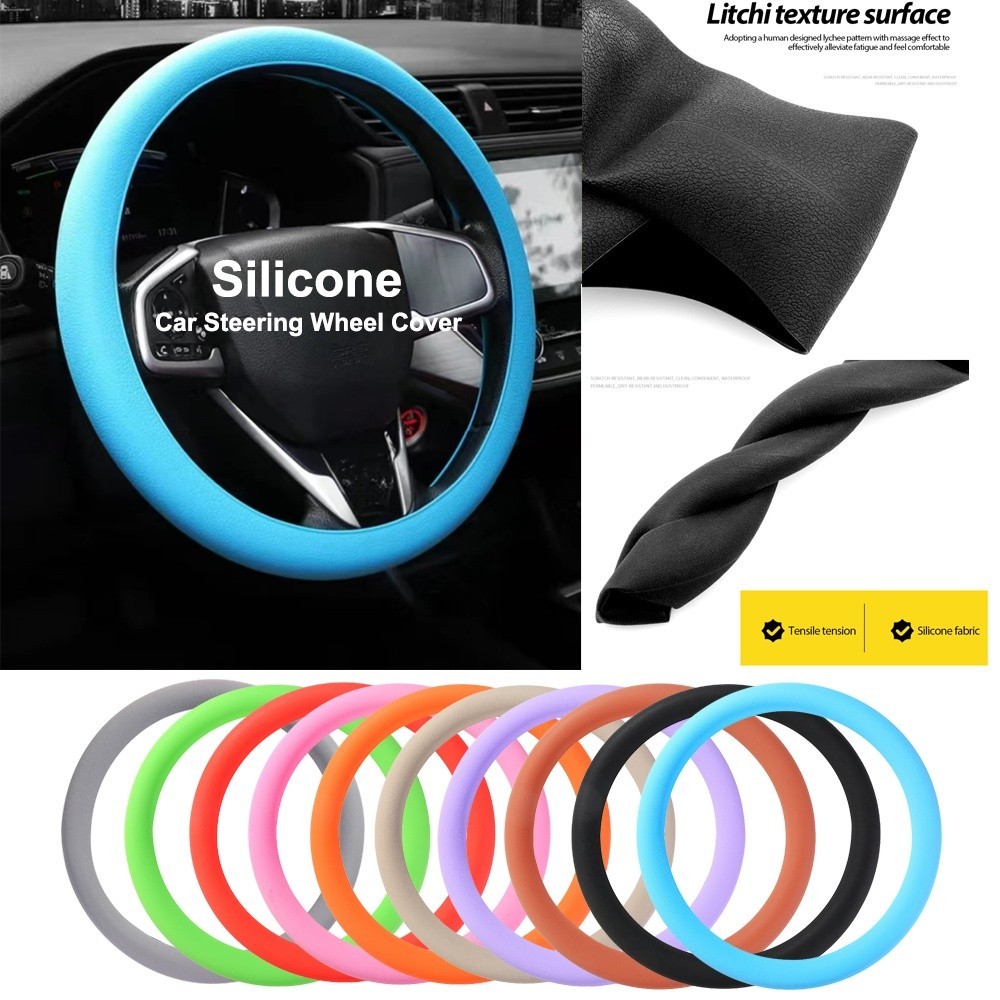 Capas Protetoras Para Decoração De Interiores De Automóveis Universal Volante Multicor Ultra Fina De Silicone Elástico