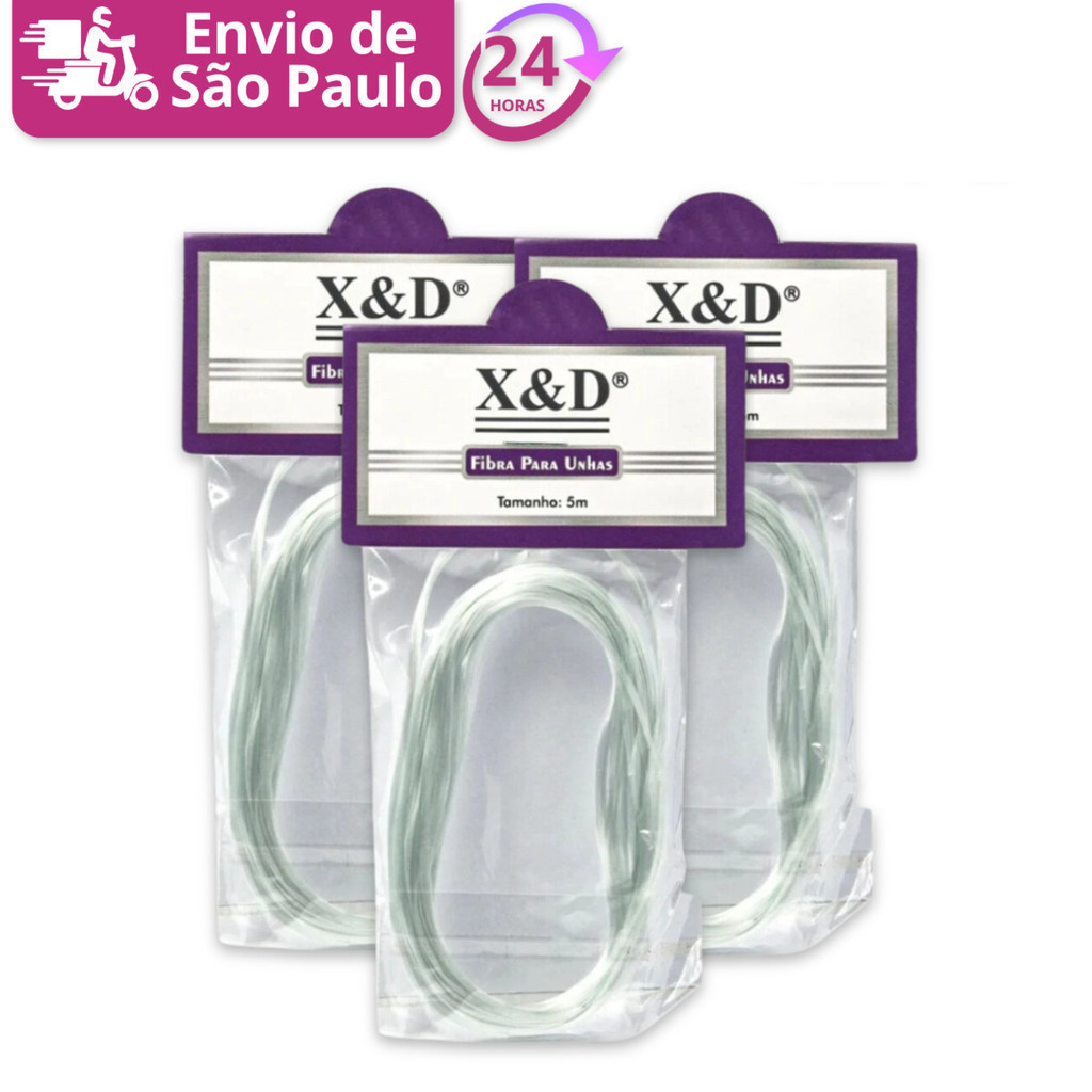 Kit De Manicure 3 Fibra De Vidro 5m Para Extensão De Unha Postiça Acrigel Gel Para Unhas Nail Tips