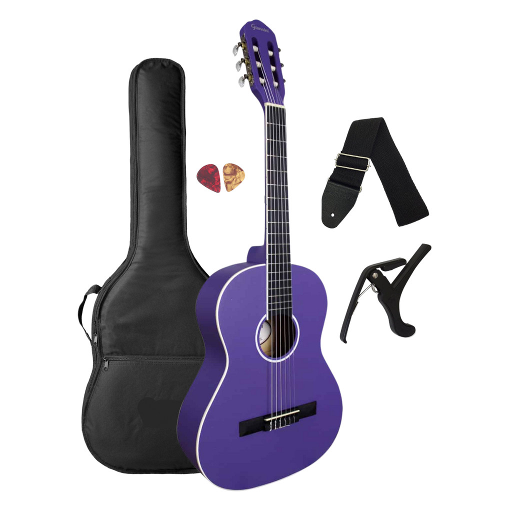 Violão Estudante Nylon Roxo Fosco Giannini Start Acessórios