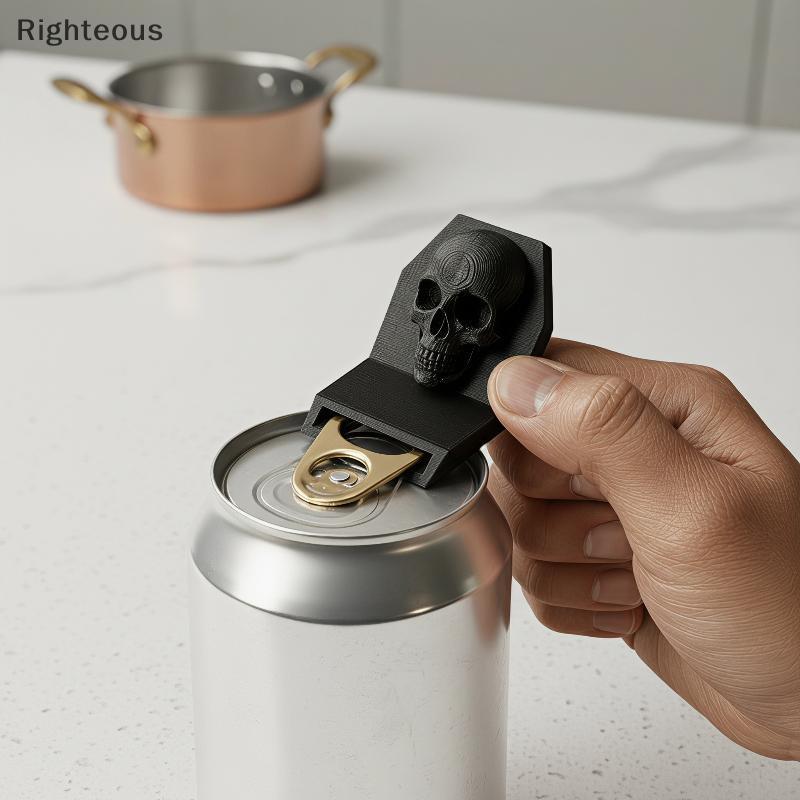 Rightrous Gótico Crânio Abridor De Lata Antiderrapante Jar Abertura Aperto Assistente 1/2 Pçs Portátil Cozinha Gadget Pa