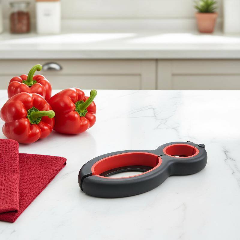 Rightrous 6 Em 1 Abridor De Garrafa Ergonômico Multi-Uso Jar Pode Tampa Economia De Trabalho Para Artrite Idosos Casa Co