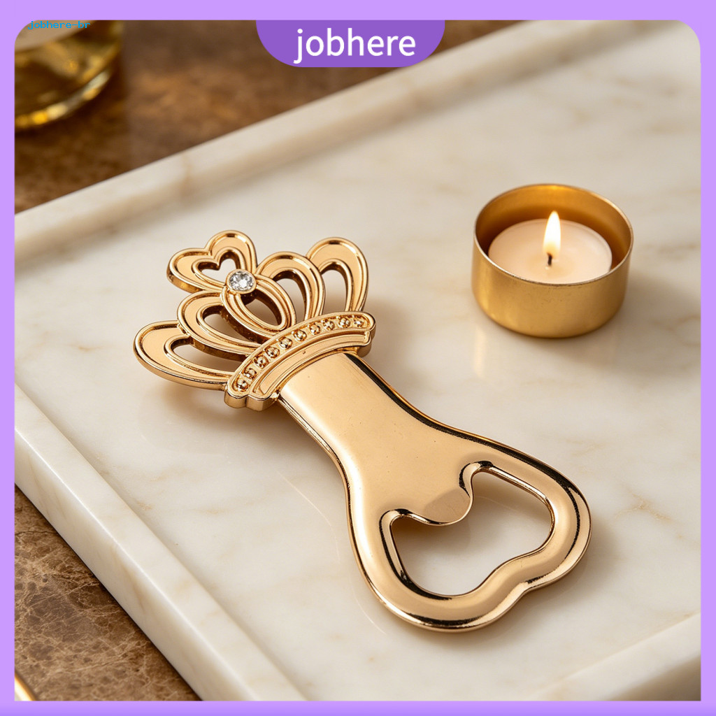 Bottle Opener Crown Shape Electroplated Jar – Multi-function Lid with Smooth Edges for Easy Opening of for Kitchen