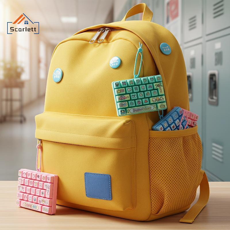 [Scarlett] Brinquedo De Bolha Sensorial Fofo De 26 Teclas Com Design De Teclado De Desenho Animado Depressão Para Crianç