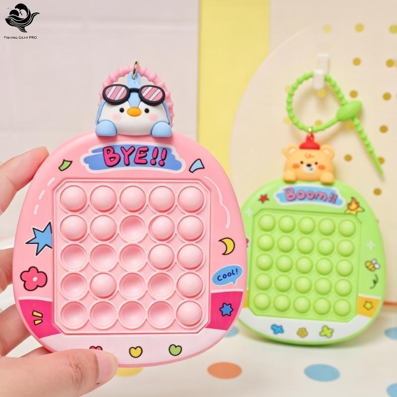 PFG Chaveiro De Brinquedo Fofo De Desenho Animado , 25 Bolhas De Silicone Ecológicas , De Alívio De Ansiedade Para Crian