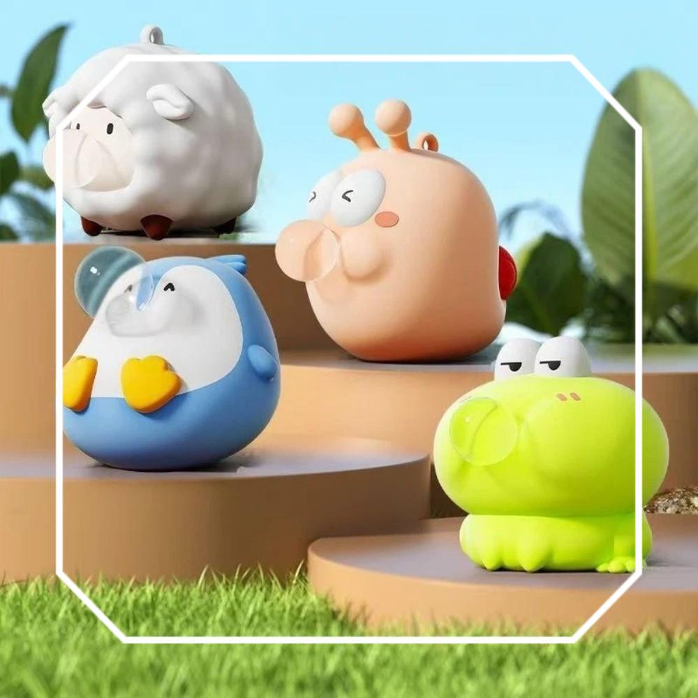 Boneca De Apertar , Brinquedo De Desenho Animado De Sapo De Ovelha Soprando Bolha , Formato De Sopros , Animais Fofos ,