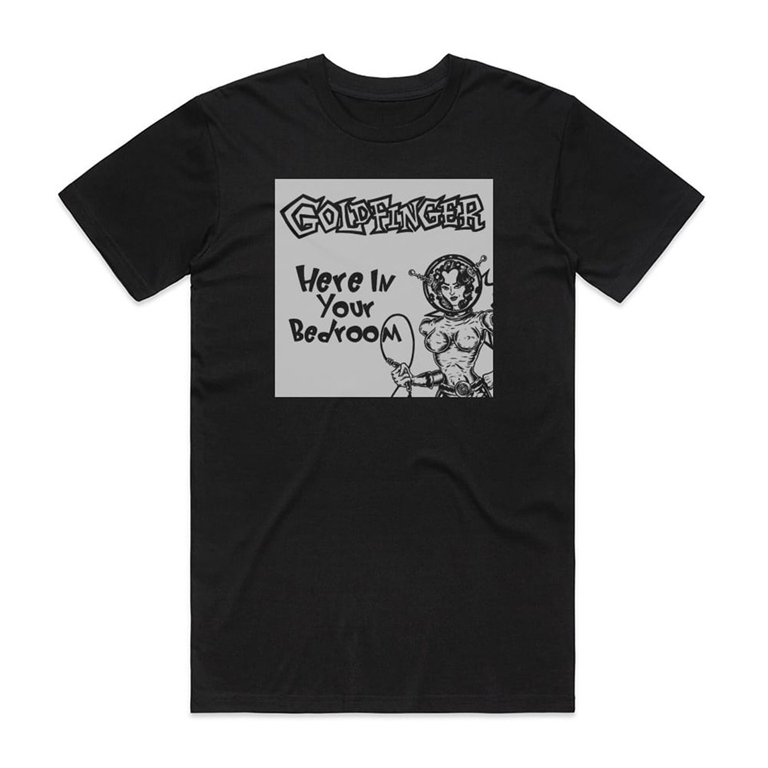 Camiseta Preta Goldfinger Here In Your Bedroom