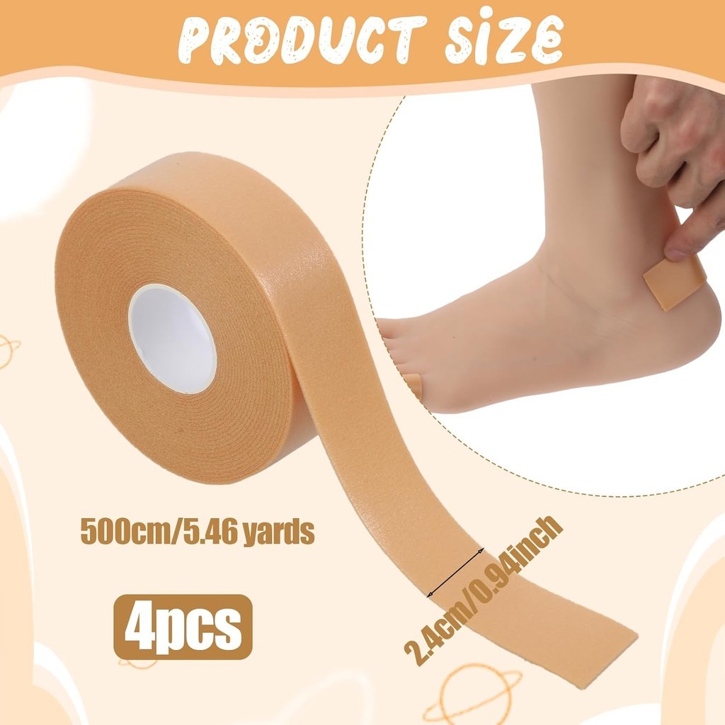 Nova 1 Rolo/2 Rolos Fita Adesiva Almofadas de Prevenção de Blíster Fitas Antiderrapantes para Calcanhares Espuma