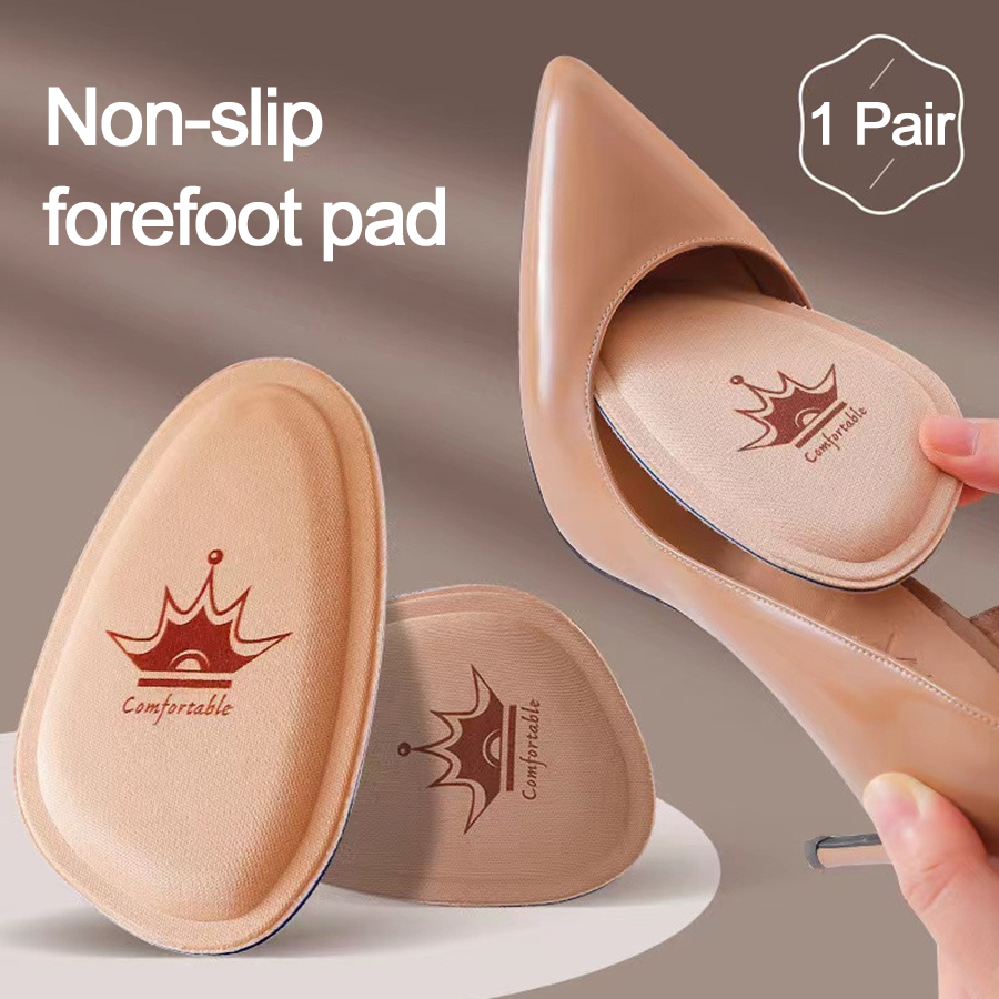 Novas Palmilhas para Sapatos Femininos de Salto Alto, Almofadas para a Parte Frontal Do Pé, Antiderrapantes, Respiráveis