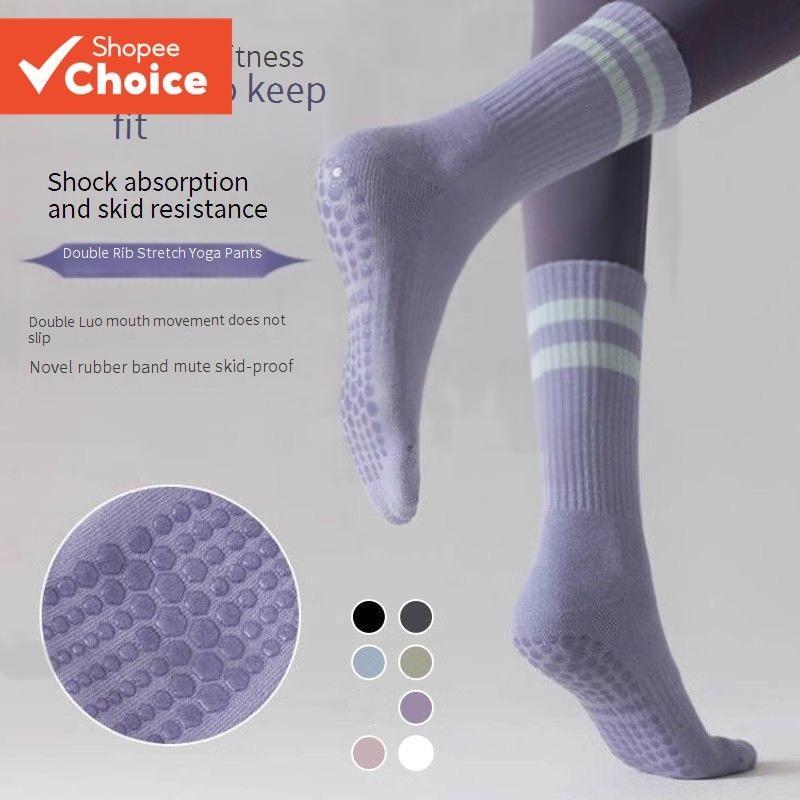Meias De Ioga Antiderrapantes Para Mulheres – Treino Grippy Pilates Com Almofadas De Silicone Os Pés