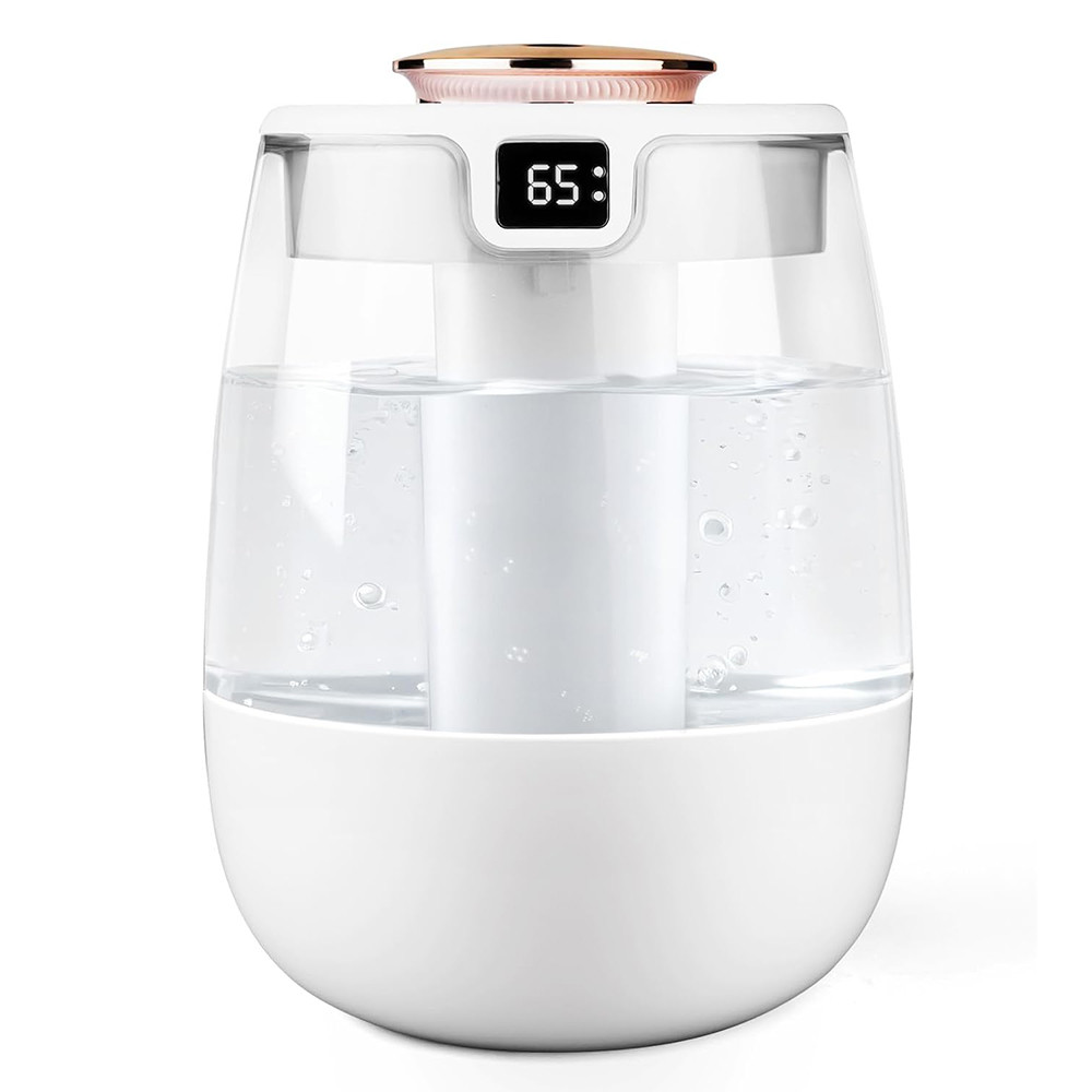 Quiet Desktop Mist Humidifier with LED Digital Screen, Ultrasonic Air Moisturizer