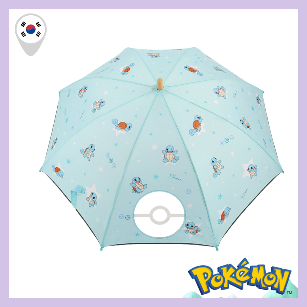 [POKEMON] Guarda-Chuva Longo Infantil Estrela De Tiro 53 Cm De Fofo De Desenho Animado Para Crianças Uso Diário