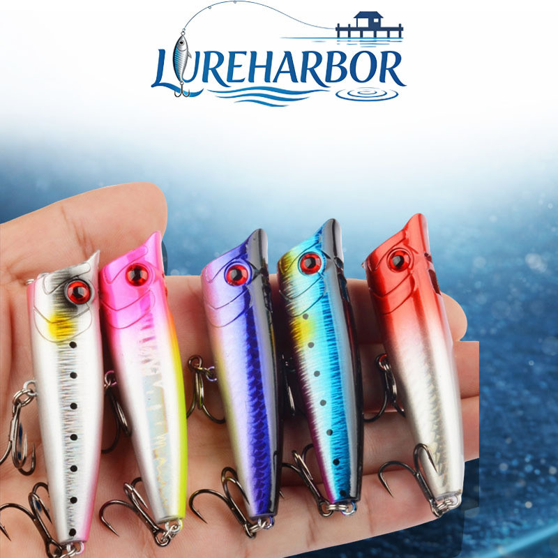 LUREHARBOR 7.4 cm / 8.7 g Spray de água onda isca de escalada série de superfície tiro longo